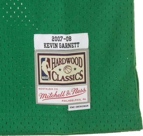 MITCHELL-&amp;-NESS-Canotta-Basket-Uomo-Nba-Swingman-Jersey-Hardwood-Classics-No-5-Kevin-Garnett-2007-08-Boscel-Road-Original-Team-Colors-da-uomo