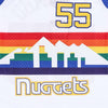 MITCHELL-&-NESS-Canotta-Basket-Uomo-Nba-Swingman-Jersey-Hardwood-Classics-No-55-Dikembe-Mutombo-1991-92-Dennug-Original-Team-Colors-da-uomo