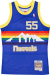 MITCHELL-&-NESS-Canotta-Basket-Uomo-Nba-Swingman-Jersey-Hardwood-Classics-No-55-Dikembe-Mutombo-1991-92-Dennug-Road-Original-Team-Colors-da-uomo