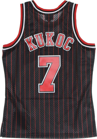 MITCHELL-&amp;-NESS-Canotta-Basket-Uomo-Nba-Swingman-Jersey-Hardwood-Classics-No-7-Toni-Kukoc-1995-96-Chibul-Alternate-Original-Team-Colors-da-uomo