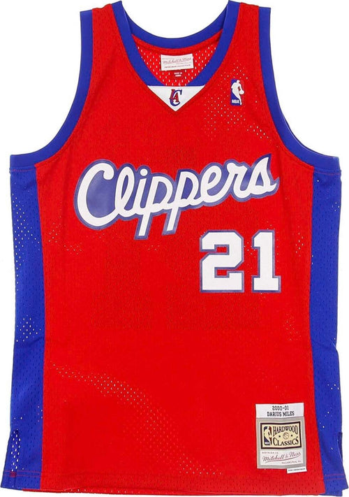 MITCHELL-&-NESS-Canotta-Basket-Uomo-Nba-Swingman-Jersey-Hardwood-Classics-No.21-Darius-Miles-2000-01-Loscli-Road-Original-Team-Colors-da-uomo