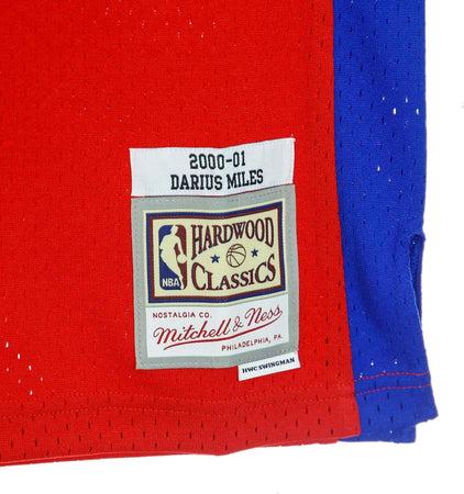 MITCHELL-&amp;-NESS-Canotta-Basket-Uomo-Nba-Swingman-Jersey-Hardwood-Classics-No.21-Darius-Miles-2000-01-Loscli-Road-Original-Team-Colors-da-uomo