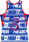 MITCHELL-&-NESS-Canotta-Basket-Uomo-Nba-Teamwrap-Swingman-Jersey-Hardwood-Classics-No-3-Allen-Iverson-1996-97-Phi76e-Blue-da-uomo