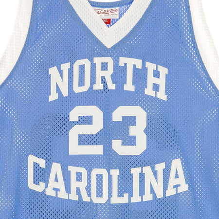MITCHELL-&amp;-NESS-Canotta-Basket-Uomo-Ncaa-Authentic-Jersey-No.23-Michael-Jordan-Unchee-Home-Original-Team-Colors-da-uomo