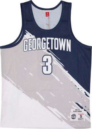 MITCHELL-&amp;-NESS-Canotta-Basket-Uomo-Ncaa-Paint-Brush-Mesh-Tank-No-3-Allen-Iverson-Geohoy-Multi/white-da-uomo