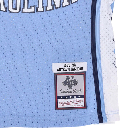 MITCHELL-&amp;-NESS-Canotta-Basket-Uomo-Ncaa-Swingman-Jersey-No-00-Player-Name-Unchee-Light-Blue-da-uomo