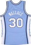 MITCHELL-&-NESS-Canotta-Basket-Uomo-Ncaa-Swingman-Jersey-No-30-Rasheed-Wallace-Unchee-Light-Blue-da-uomo