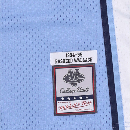 MITCHELL-&amp;-NESS-Canotta-Basket-Uomo-Ncaa-Swingman-Jersey-No-30-Rasheed-Wallace-Unchee-Light-Blue-da-uomo