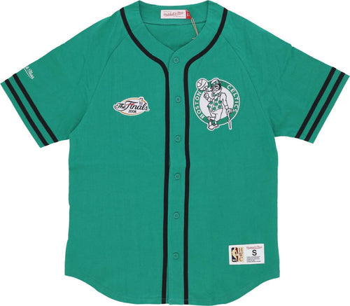MITCHELL-&-NESS-Casacca-Bottoni-Uomo-Nba-Fashion-Cotton-Button-Front-Vintage-Logo-Boscel-Original-Team-Colors-da-uomo