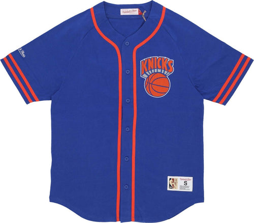 MITCHELL-&-NESS-Casacca-Bottoni-Uomo-Nba-Fashion-Cotton-Button-Front-Vintage-Logo-Neykni-Original-Team-Colors-da-uomo