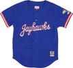 MITCHELL-&amp;-NESS-Casacca-Bottoni-Uomo-Ncaa-On-the-Clock-Mesh-Button-Front-Kanjay-Royal-da-uomo