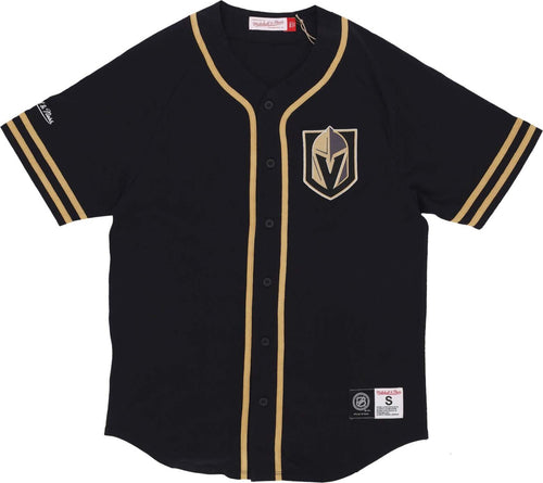 MITCHELL-&-NESS-Casacca-Bottoni-Uomo-Nhl-Fashion-Cotton-Button-Front-Current-Logo-Vegkni-Original-Team-Colors-da-uomo