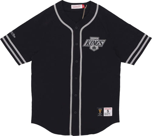 MITCHELL-&-NESS-Casacca-Bottoni-Uomo-Nhl-Fashion-Cotton-Button-Front-Vintage-Logo-Loskin-Original-Team-Colors-da-uomo