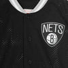 MITCHELL-&-NESS-Casacca-Bottoni-Uomo-Seasoned-Pro-Mesh-Button-Front-Bronet-Nero-da-uomo