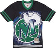 MITCHELL-&amp;-NESS-Casacca-Football-Americano-Uomo-Nba-Big-Face-7.0-Fashion-Jersey-Dalmav-Black-da-uomo