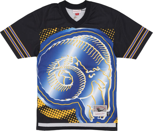MITCHELL-&-NESS-Casacca-Football-Americano-Uomo-Nfl-Big-Face-7.0-Fashion-Jersey-Losram-Black-da-uomo
