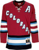 MITCHELL-&amp;-NESS-Casacca-Hockey-Uomo-Nhl-Dark-Alternate-Jersey-2001-No-21-Forsberg-Colava-Original-Team-Colors-da-uomo