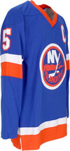 MITCHELL-&-NESS-Casacca-Hockey-Uomo-Nhl-Dark-Jersey-1982-No-5-Potvin-Neyisl-Blue-da-uomo