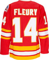 MITCHELL-&-NESS-Casacca-Hockey-Uomo-Nhl-Dark-Jersey-1988-No-14-Fleury-Calfla-Red-da-uomo