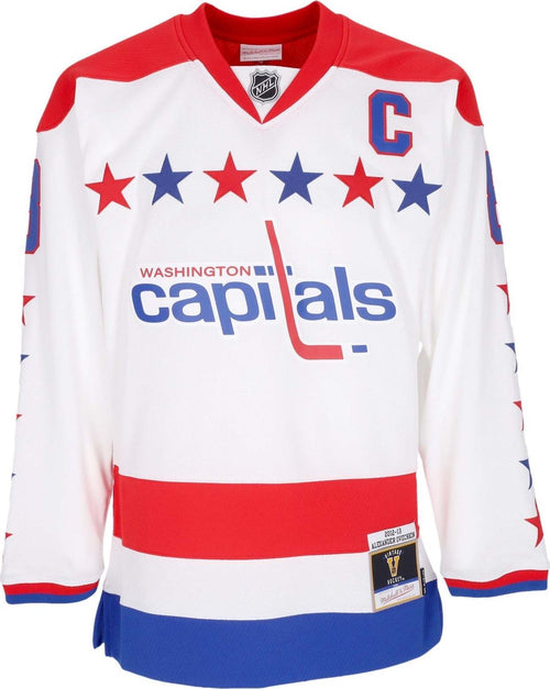 MITCHELL-&-NESS-Casacca-Hockey-Uomo-Nhl-White-Alternate-Jersey-2012-No-8-Ovechkin-Wascap-White/original-Team-Colors-da-uomo