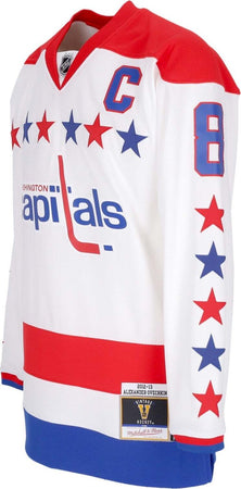 MITCHELL-&amp;-NESS-Casacca-Hockey-Uomo-Nhl-White-Alternate-Jersey-2012-No-8-Ovechkin-Wascap-White/original-Team-Colors-da-uomo