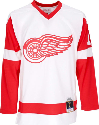 MITCHELL-&-NESS-Casacca-Hockey-Uomo-Nhl-White-Jersey-1983-No-19-Steve-Yzerman-Detwin-Original-Team-Colors-da-uomo