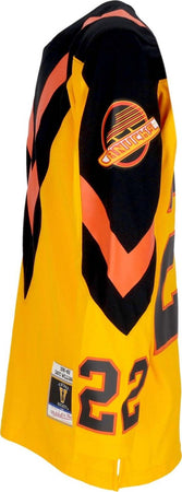 MITCHELL-&amp;-NESS-Casacca-Hockey-Uomo-Nhl-Yellow-Jersey-1981-No-22-Williams-Vancan-Yellow-da-uomo