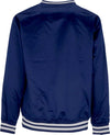 MITCHELL-&-NESS-Casacca-Uomo-Ncaa-Sideline-Pullover-Satin-Jacket-Geohoy-Navy-da-uomo
