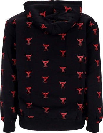 MITCHELL-&amp;-NESS-Felpa-Cappuccio-Uomo-Nba-Aop-Fleece-Hoodie-Chibul-Black-da-uomo