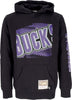 MITCHELL-&amp;-NESS-Felpa-Cappuccio-Uomo-Nba-Big-Face-7.0-Hoodie-Milbuc-Black-da-uomo