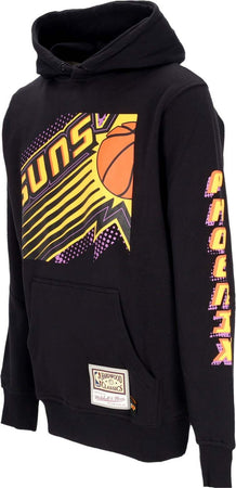 MITCHELL-&amp;-NESS-Felpa-Cappuccio-Uomo-Nba-Big-Face-7.0-Hoodie-Phosun-Black-da-uomo