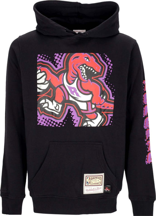 MITCHELL-&-NESS-Felpa-Cappuccio-Uomo-Nba-Big-Face-7.0-Hoodie-Torrap-Black-da-uomo
