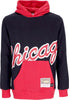 MITCHELL-&amp;-NESS-Felpa-Cappuccio-Uomo-Nba-Big-Face-Hoodie-5.0-Hardwood-Classics-Chibul-Black-da-uomo
