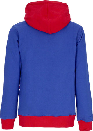 MITCHELL-&amp;-NESS-Felpa-Cappuccio-Uomo-Nba-Big-Face-Hoodie-5.0-Hardwood-Classics-Phi76e-Blue-da-uomo