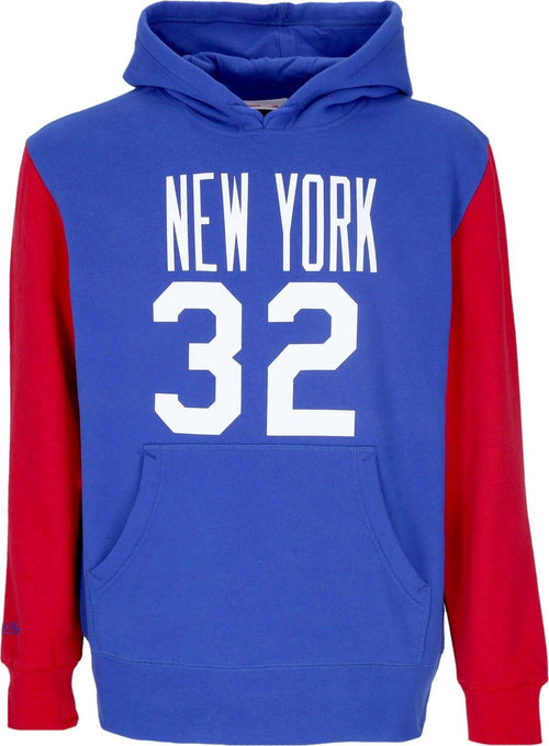 MITCHELL-&-NESS-Felpa-Cappuccio-Uomo-Nba-Fashion-Fleece-Hoodie-1974-No-32-Julius-Erving-Hardwood-Classics-Neynet-Original-Team-Colors-da-uomo