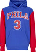 MITCHELL-&-NESS-Felpa-Cappuccio-Uomo-Nba-Fashion-Fleece-Hoodie-1996-No-3-Allen-Iverson-Hardwood-Classics-Phi76e-Original-Team-Colors-da-uomo