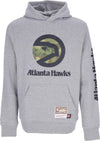 MITCHELL-&-NESS-Felpa-Cappuccio-Uomo-Nba-Ghost-Green-Camo-Hoodie-Hardwood-Classics-Atlhaw-Grey-Heather-da-uomo