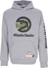 MITCHELL-&amp;-NESS-Felpa-Cappuccio-Uomo-Nba-Ghost-Green-Camo-Hoodie-Hardwood-Classics-Atlhaw-Grey-Heather-da-uomo