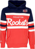 MITCHELL-&amp;-NESS-Felpa-Cappuccio-Uomo-Nba-Head-Coach-Hoodie-Houroc-Original-Team-Colors-da-uomo