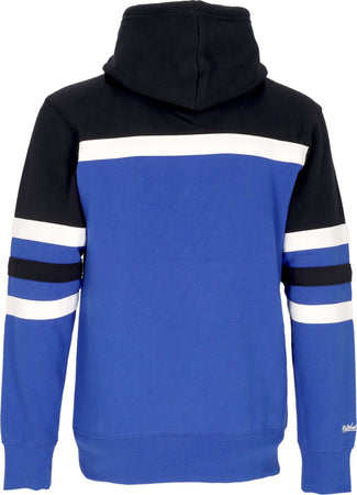 MITCHELL-&amp;-NESS-Felpa-Cappuccio-Uomo-Nba-Head-Coach-Hoodie-Orlmag-Original-Team-Colors-da-uomo