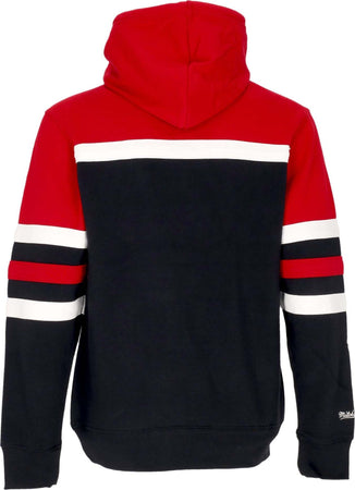 MITCHELL-&amp;-NESS-Felpa-Cappuccio-Uomo-Nba-Head-Coach-Hoodie-Phi76e-Original-Team-Colors-da-uomo