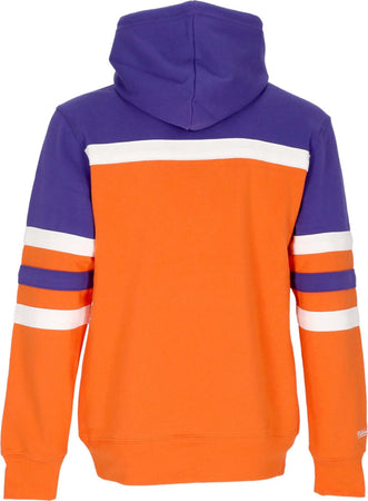 MITCHELL-&amp;-NESS-Felpa-Cappuccio-Uomo-Nba-Head-Coach-Hoodie-Phosun-Original-Team-Colors-da-uomo