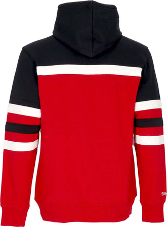 MITCHELL-&amp;-NESS-Felpa-Cappuccio-Uomo-Nba-Head-Coach-Hoodie-Porbla-Original-Team-Colors-da-uomo