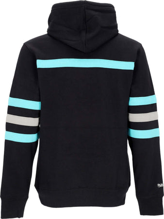 MITCHELL-&amp;-NESS-Felpa-Cappuccio-Uomo-Nba-Head-Coach-Hoodie-Saaspu-Original-Team-Colors-da-uomo