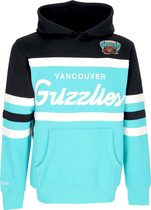 MITCHELL-&-NESS-Felpa-Cappuccio-Uomo-Nba-Head-Coach-Hoodie-Vangri-Original-Team-Colors-da-uomo