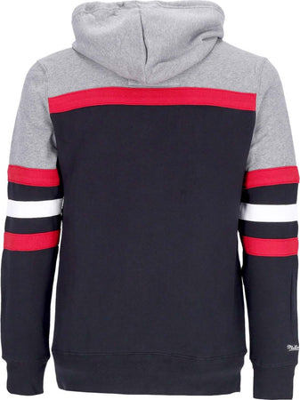 MITCHELL-&amp;-NESS-Felpa-Cappuccio-Uomo-Nba-Headcoach-Hoodie-Hardwood-Classics-Chibul-Black-da-uomo