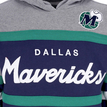 MITCHELL-&amp;-NESS-Felpa-Cappuccio-Uomo-Nba-Headcoach-Hoodie-Hardwood-Classics-Dalmav-Navy-da-uomo