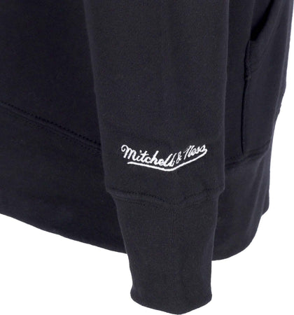 MITCHELL-&amp;-NESS-Felpa-Cappuccio-Uomo-Nba-Headcoach-Hoodie-Hardwood-Classics-Saaspu-Black-da-uomo