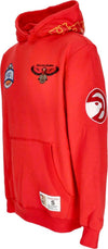 MITCHELL-&-NESS-Felpa-Cappuccio-Uomo-Nba-Hometown-Fleece-Hoodie-Atlhaw-Red-da-uomo