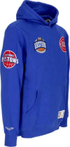 MITCHELL-&-NESS-Felpa-Cappuccio-Uomo-Nba-Hometown-Fleece-Hoodie-Detpis-Royal-da-uomo